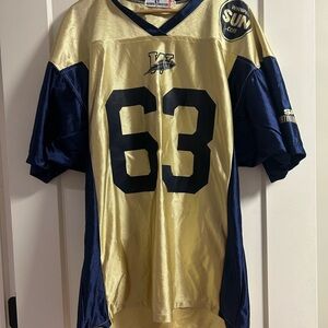 Gold and Navy Football Jersey